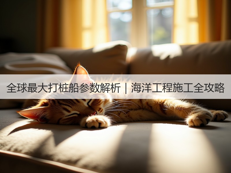 全球最大打桩船参数解析｜海洋工程施工全攻略